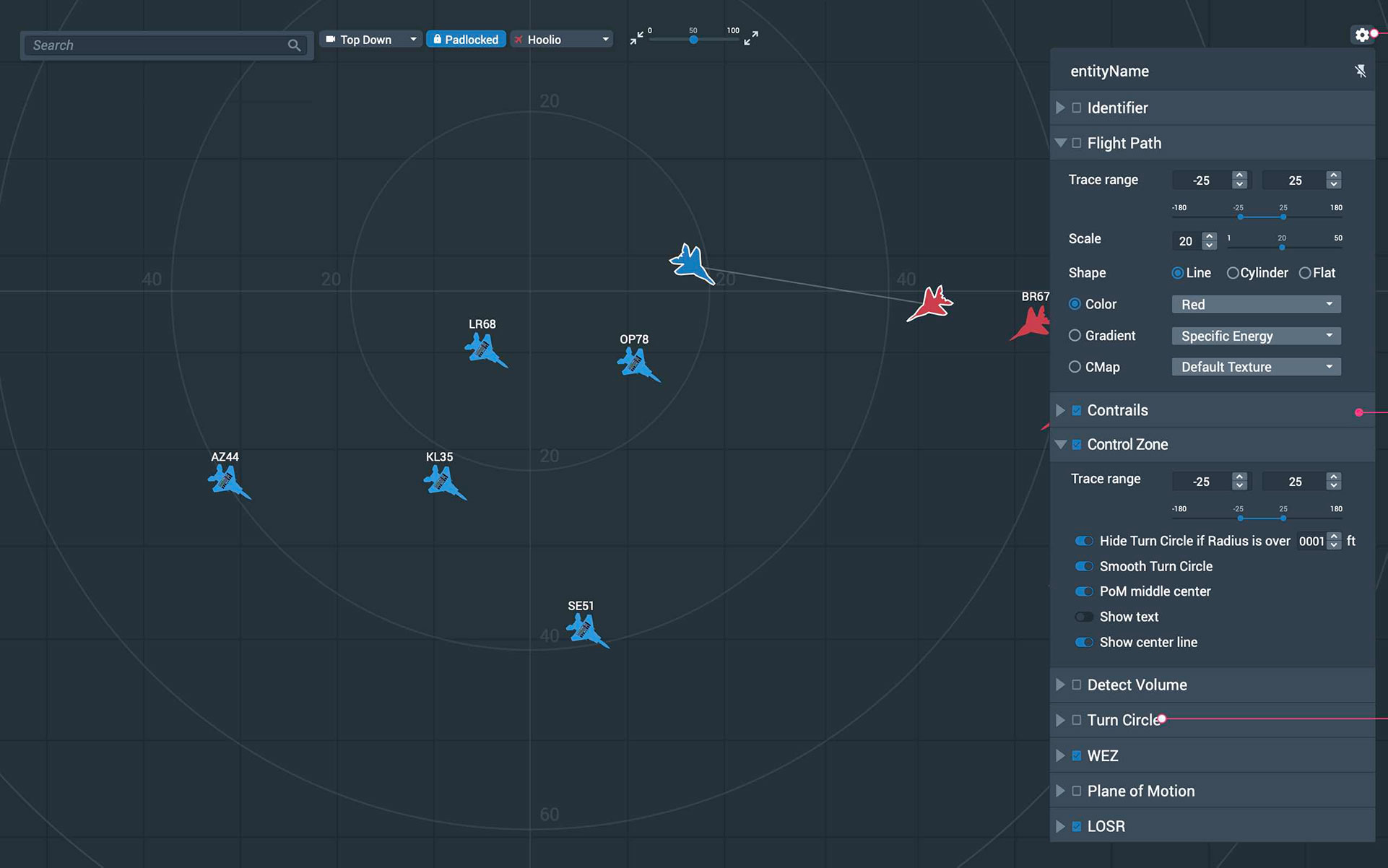 The next-gen ICADS system is highly modular to meet special use cases. Here’s a screen shot of the Range Training Officer (RTO) display.
